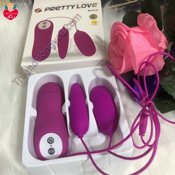 Trứng Rung Tình Yêu PrettyLove irma 12 Chế Độ Rung Massage Cực Mạnh 